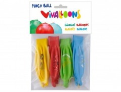 GLOBO 100% LATEX BIODEGRADABLE BLISTER DE 4 UNIDADES COLORES