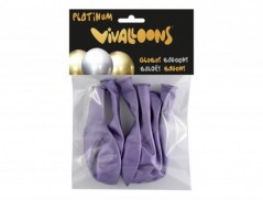 GLOBO 100% LATEX BIODEGRADABLE LILA BLISTER DE 6 UNIDADES