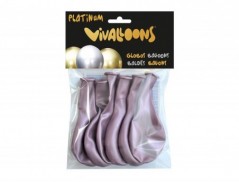 GLOBO 100% LATEX BIODEGRADABLE ROSA MEDIANOCHE BLISTER DE 6