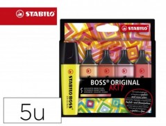 MARCADOR FLUORESCENTE STABILO BOSS 70 ARTY LINE CORES QUENTE