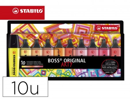 MARCADOR FLUORESCENTE STABILO BOSS 70 ARTY LINE CORES QUENTE