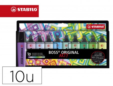 MARCADOR FLUORESCENTE STABILO BOSS 70 ARTY LINE CORES FRIOS