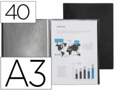 CAPA CATALOGO LIDERPAPEL 40 BOLSAS POLIPROPILENO DIN A3 PRET