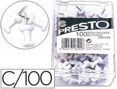 ALFINETES DE SINALIZACAO BRANCO CAIXA COM100 UNIDADES