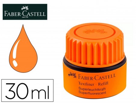 TINTA MARCADOR FABER CASTELL FLUORESCENTE 1549 COM SISTEMA C