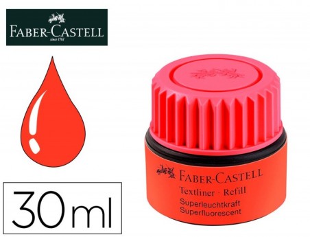 TINTA MARCADOR FABER CASTELL FLUORESCENTE 1549 COM SISTEMA C