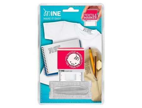 CARIMBO DE ROUPA COLOP MINE TIPO 4MM TINTA ESPECIAL PARA TEX