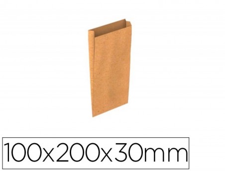 ENVELOPE BASIKA KRAFT NATURAL LISO COM FOLE XXS 100X200X30 M