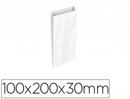 ENVELOPE BASIKA CELULOSE BRANCO COM FOLE XXS 100X200X30 MM P