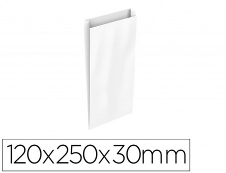 ENVELOPE BASIKA CELULOSE BRANCO COM FOLE XS 120X250X30 MM PA