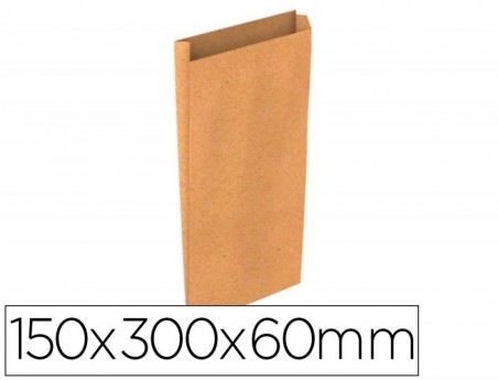 ENVELOPE BASIKA KRAFT NATURAL LISO COM FOLE S 150X300X60 MM