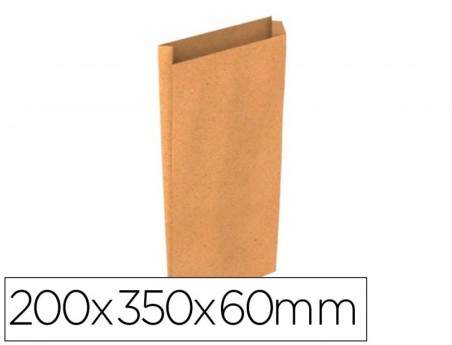 ENVELOPE BASIKA KRAFT NATURAL LISO COM FOLE M 200X350X60 MM