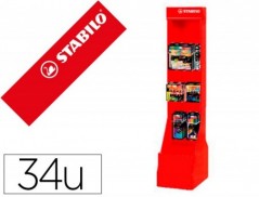 CONTENIDO EXPOSITOR STABILO GAMA ARTY SUELO 34 UNIDADES SURT
