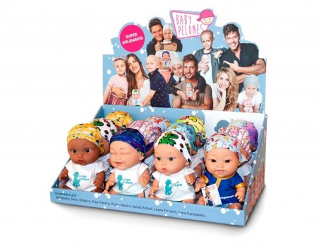 BONECO BABY PELON SUPER SOLIDARIO EXPOSITOR DE 12 UNIDADES S