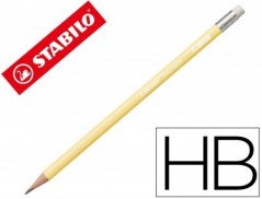 12un LAPIS DE GRAFITE STABILO SWANO COM BORRACHA MINA 2,2 MM