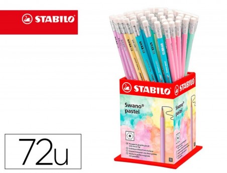 LAPIS DE GRAFITE STABILO SWANO COM BORRACHA MINA 2,2 MM DURE