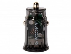 CARREGADOR DE COCHE GROOVY 2 USB COR BRANCO