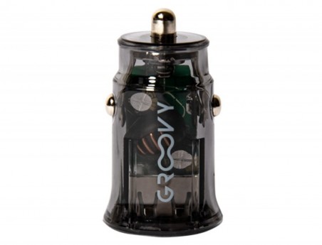 CARREGADOR DE COCHE GROOVY 2 USB COR BRANCO