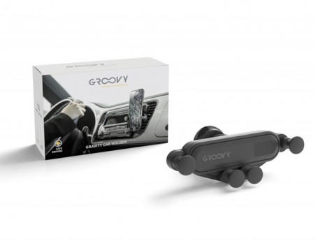 SUPORTE MOVEL PARA CARRO GROOVY GRAVITY COR PRETO