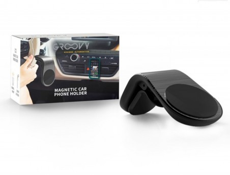 SUPORTE MOVEL PARA CARRO GROOVY UNIVERSAL MAGNETICO COR CINZ