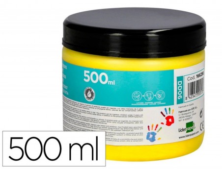 PINTURA A DEDOS LIDERPAPEL FRASCO DE 500 ML AMARELO