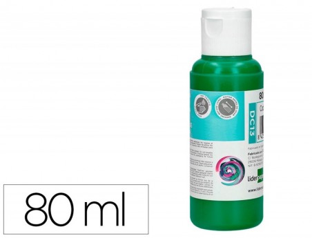 PINTURA ACRILICA LIDERPAPEL FRASCO DE 80 ML VERDE ESCURO