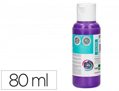 PINTURA ACRILICA LIDERPAPEL FRASCO DE 80 ML VIOLETA