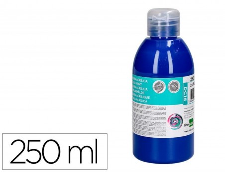 PINTURA ACRILICA LIDERPAPEL FRASCO DE 250 ML AZUL ULTRAMAR