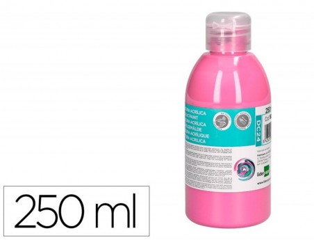 PINTURA ACRILICA LIDERPAPEL FRASCO DE 250 ML ROSA