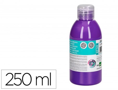 PINTURA ACRILICA LIDERPAPEL FRASCO DE 250 ML VIOLETA