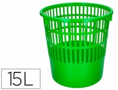 CESTO DE PAPEIS Q-CONNECT EM PLASTICO 15 LITROS COR VERDE 28