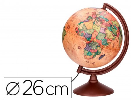 GLOBO LIDERPAPEL COM LUZ FISICO E POLITICO ESTILO ANTIGO DIA