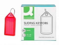 CHAVEIRO PORTA ETIQUETAS Q-CONNECT PREMIUM COR VERMELHO CAIX