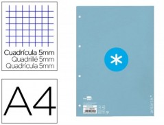 RECARGA COLADA LIDERPAPEL ANTARTIK QUADRICULA 5MM DIN A4 80
