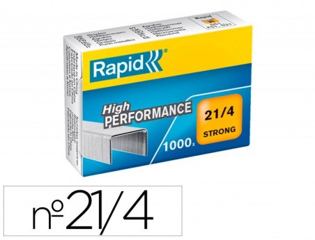 AGRAFES RAPID 21/4 MM GALVANIZADOS STRONG CAIXA DE 1000 UNID