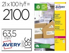 ETIQUETA ADESIVA AVERY BRANCA PERMANENTE RECICLADA 100% PARA