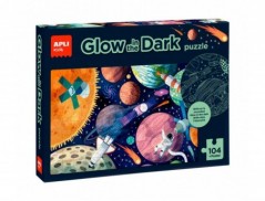 PUZLE APLI FLUORESCENTE SISTEMA SOLAR 104 PIEZAS TAMAÑO 5X5