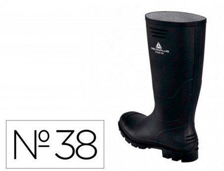 BOTAS DELTAPLUS DE SEGURANCA STONE PVC PRETO SOLA DE PITOES