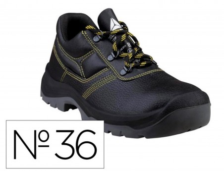 SAPATOS DE SEGURANCA DELTAPLUS EM COURO PIGMENTADO SOLA PU B