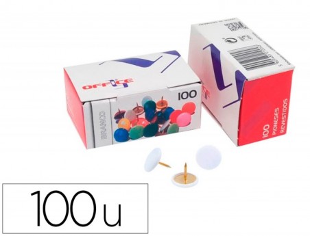 PIONESES LISMANIA OFFICE COR BRANCO CAIXA DE 100 UNIDADES