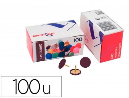 PIONESES LISMANIA OFFICE COR CASTANHO CAIXA DE 100 UNIDADES