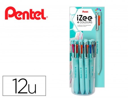 ESFEROGRAFICA PENTEL IZEE MULTICOLOR EM COPO EXPOSITOR COM 1