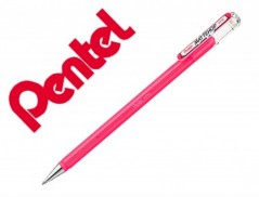 12un ROLLER GEL PENTEL K110 MATTEHOP COR ROSA PONTA DE 1 MM