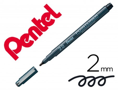 12un MARCADOR PENTEL POINTLINER PARA CALIGRAFIA COM TINTA PI