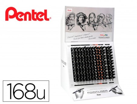 MARCADOR PENTEL POINTLINER COM TINTA PIGMENTADA EXPOSITOR DE