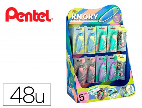 CORRETOR DE FITA PENTEL KNOKY 5MMX6M COM 60 UNIDADES EM CORE