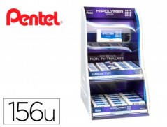 EXPOSITOR DE BORRACHAS PENTEL ZEH COM 156 UNIDADES SORTIDAS
