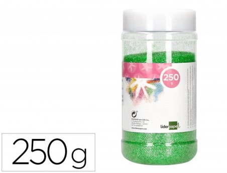 PURPURINA LIDERPAPEL FANTASIA COR VERDE PASTEL METALIZADO FR