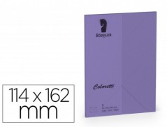 ENVELOPE ROSSLER COLORETTI C6 COR LILAS 114X162 MM PACK DE 5