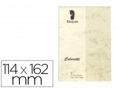ENVELOPE ROSSLER COLORETTI C6 COR MARMORE CREME 114X162 MM P